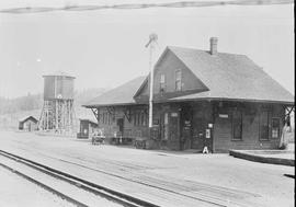 Northern Pacific station at Vader, Washington, circa 1927.