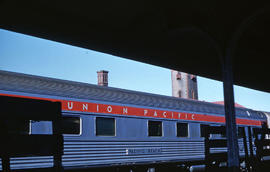 Union Pacific Railroad Company sleeping car Pacific Beach at Portland, Oregon in 1962.