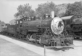 Santa Maria Valley Railroad Steam Locomotive Number 1009 at Los Angeles, California in August 1973.