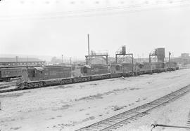 Burlington Northern diesel locomotive 240 at Auburn, Washington in 1970.