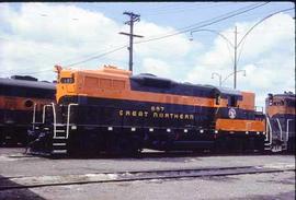 GN #697 GP9 parked in GN yard at Spokane