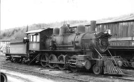 Pacific Coast Railroad steam locomotive number 16 at Black Diamond, Washington in 1939.