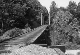 Former Burlington Northern Railroad/Chicago Milwaukee St. Paul and Pacific ailroad  bridge near R...