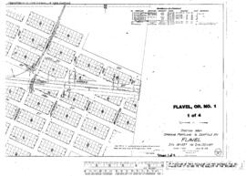 Plat Map of Spokane, Portland, and Seattle Railway Facilities at Flavel, Oregon, 1916