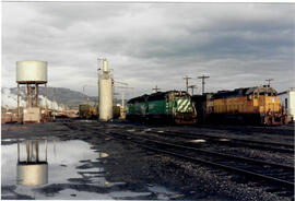 Burlington Northern (BN) Diesel Locomotive 3507 at Lewiston, Idaho, November 28, 1995
