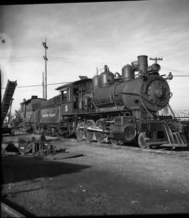 Pacific Coast Railroad steam locomotive number 15 at Seattle, Washington in 1952.