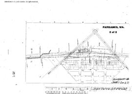 Plat Map of Great Northern Facilities at Fairbanks, Washington, 1952