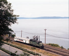 Federal Railroad Administration inspection car at Tacoma, Washington in July 1979.