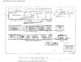 Burlington Northern Engineering Drawing, Signal and Section Crew Building at Cheney, Washington, ...