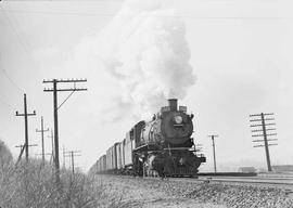 Northern Pacific steam locomotive 1520 at Auburn, Washington, in 1952.