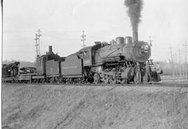 Northern Pacific steam locomotive number 2382 at Black River, Washington, circa 1926.