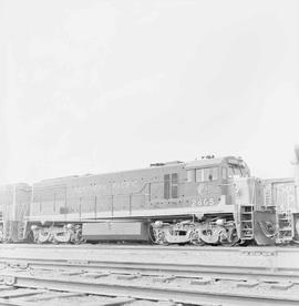 Northern Pacific diesel locomotive number 2805 at Auburn, Washington, in 1967.