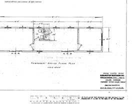 Spokane, Portland, and Seattle Railway Engineering Drawing, Temporary Office at Salem, Oregon, 1976