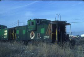 Burlington Northern 10050 at Spokane, Washington in 1986.