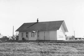 Great Northern Depot at Niobe, North Dakota, 1968