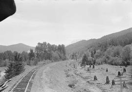 Northern Pacific bridge at Kelly Butte, Washington, in 1969.