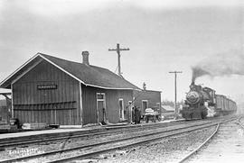 Soo Line Railroad Company depot at Cabott, Wisconsin, circa 1925.