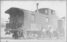 Northern Pacific Railroad Caboose Number 1240, circa 1914.