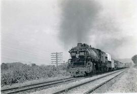 Great Northern Railway steam locomotive 2185 at Black River, Washington in 1953.