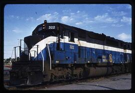 Great Northern Diesel Locomotive 322 at Wenatchee, Washington, 1972