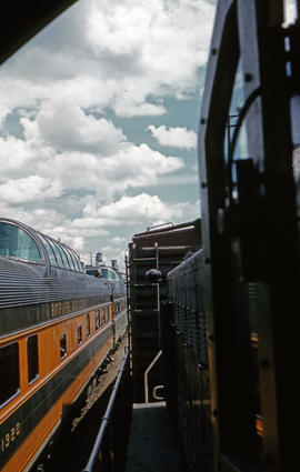 Spokane, Portland and Seattle Railway diesel locomotive at Portland, Oregon in 1959.