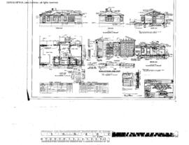 Northern Pacific Engineering Drawing, Depot at Attalia, Washington, 1953