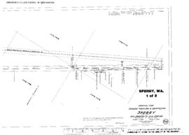 Plat Map of Spokane, Portland, and Seattle Railway Facilities at Sperry, Washington, 1915