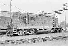 Burlington Northern diesel locomotive 1871 at Auburn, Washington in 1971.