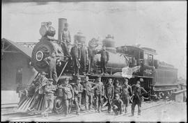 Northern Pacific steam locomotive 602, circa 1900.