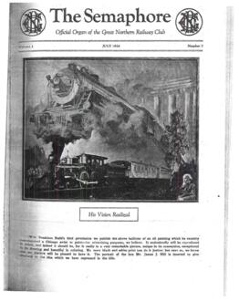 Great Northern Railway Club 'THE SEMAPHORE', July 1924