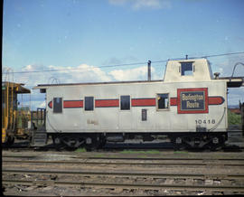 Burlington Northern caboose 10418 circa 1975.