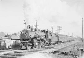 Northern Pacific passenger train number 416 at Auburn, Washington, circa 1953.