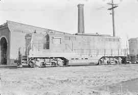 Northern Pacific diesel locomotive number 235 at Tacoma, Washington, in 1970.