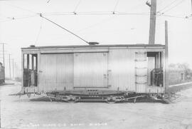 Seattle Municipal Railway Number 445 at the Fremont carbarn, Seattle, Washington, 1919.