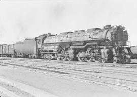 Spokane, Portland & Seattle Railway steam locomotive number 902 at Pasco, Washington in 1950.