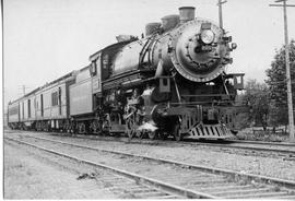 Northern Pacific steam locomotive number 2259 at Argo, Washington, circa 1935.