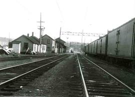 Pacific Coast Railroad/Chicago Milwaukee St. Paul and Pacific Railroad mainline at Renton, Washin...