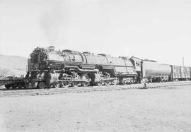 Northern Pacific steam locomotive 5101 at Livingston, Montana, in 1949.