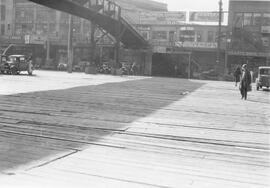 Northern Pacific Railroad and Great Northern Railway track, Seattle, Washington, 1932