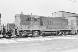 Burlington Northern diesel locomotive 1917 at Auburn, Washington in 1971.