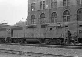 Louisville and Nashville Railroad diesel locomotive 4048 at Nashville, Tennessee in July 1978.