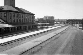 Union Pacific Railroad bridge at Spokane, Washington, undated.