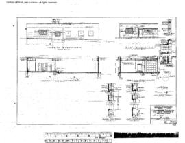 Northern Pacific Engineering Drawing, Building for Lemhi Telephone Company at Salmon, Idaho, 1951