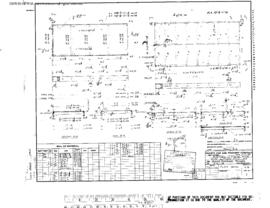 Great Northern Engineering Drawing, Engine House at South Klamath, Oregon, 1952