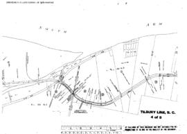 Plat Map of Great Northern Facilities at Tilbury Line, British Columbia, 1969