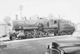 Northern Pacific steam locomotive 1202 at Helena, Montana, in 1952.