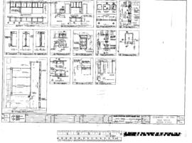 Burlington Northern Engineering Drawing, Yard Office at Edgemont, South Dakota, 1981