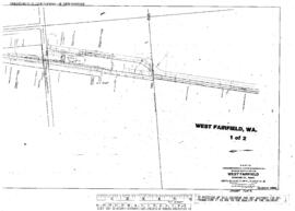 Plat Map of Great Northern Facilities at West Fairfield, Washington, 1927