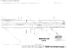 Plat Map of Northern Pacific Facilities at Greycliff, Montana, 1949