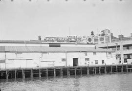 Northern Pacific sign at Seattle, Washington, circa 1952